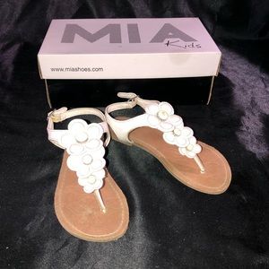 Mia white sandals size 12